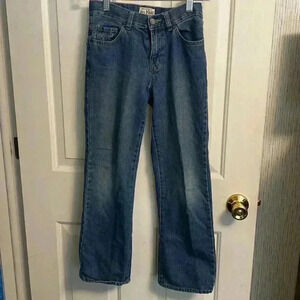 Est‎ 1989 Boys Bootcut Bottoms size 10 Blue Jean with Adjustable Waist